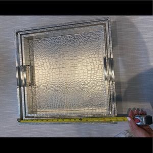 3- piece croc style decorating trays. NEW.